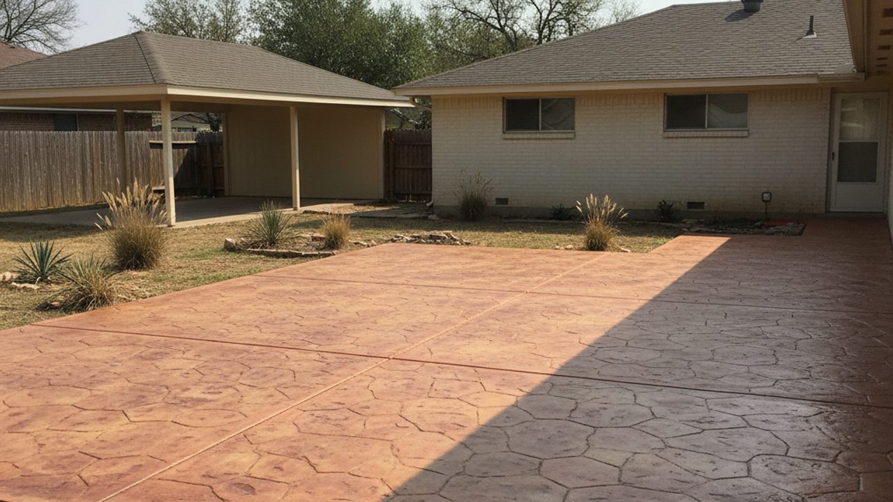 Premium Concrete Solutions crew working on a home